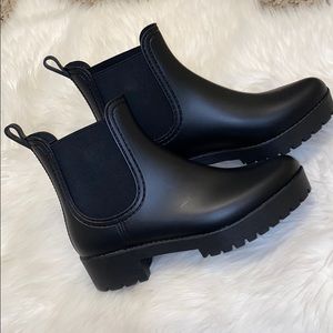 Black Chelsea booties